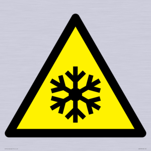 W010 Warning: Low temperature/freezing conditions
